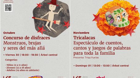 Estas son las actividades imperdibles en la Librería Carlos Fuentes el próximo fin de semana. ESPECIAL / Librería Carlos Fuentes