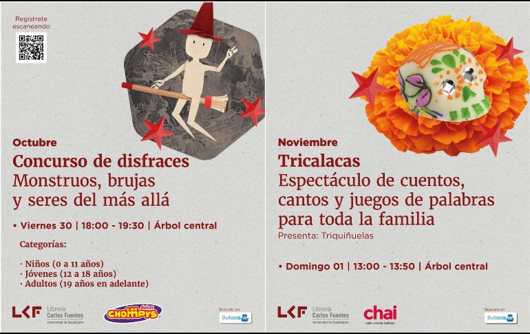 Estas son las actividades imperdibles en la Librería Carlos Fuentes el próximo fin de semana. ESPECIAL / Librería Carlos Fuentes