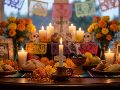 Colocar una vela blanca sin nombre en el altar es un gesto tradicional para dar la bienvenida y recordar a las almas desconocidas. IA/GEMINI