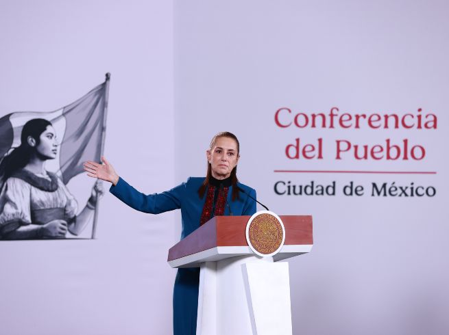 Sheinbaum destacó que el apoyo federal evitará el endeudamiento de Jalisco. EFE/M. Guzmán