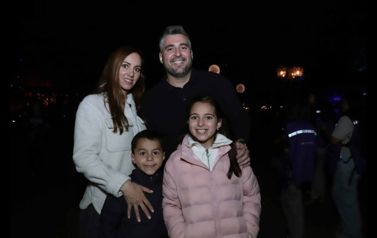 Andrea Martín del Campo, Jorge, Cristóbal y Bárbara Cao Martín del Campo. GENTE BIEN JALISCO / C. Jimeno