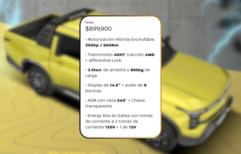  Costo y descripción de la versión LE de la Nissan Frontier PRO-PHEV 2026; vigencia hasta el 2 de noviembre. ESPECIAL