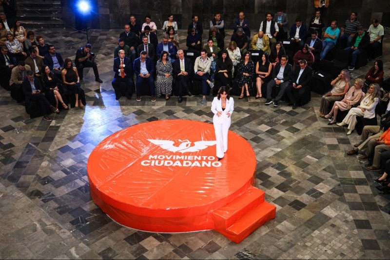 Claudia Salas durante su segundo informe de actividades como legisladora en la Cámara de Diputados. EL INFORMADOR/J. Acosta&nbsp;