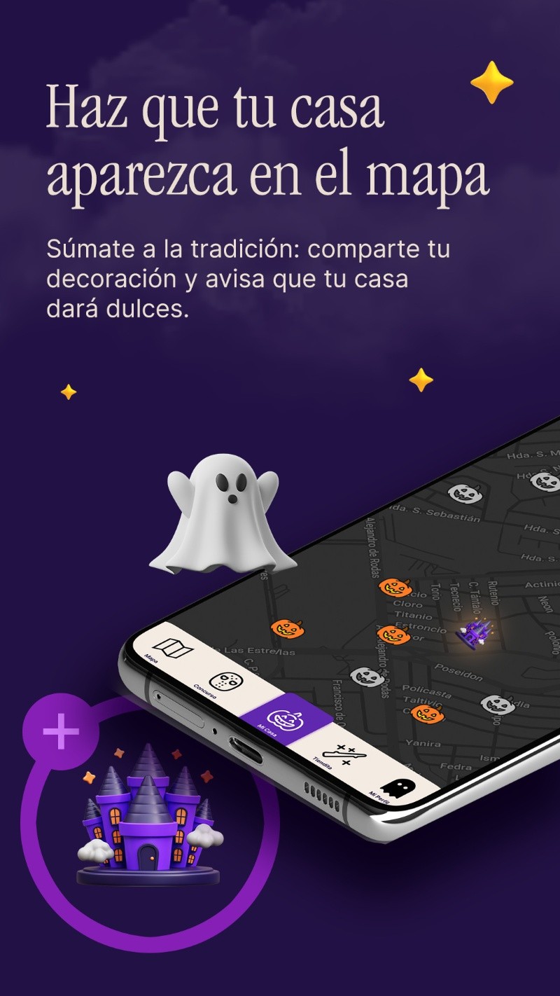 El mapa muestra en dónde entregan dulces en tu ciudad. DULCE HALLOWEEN&nbsp;