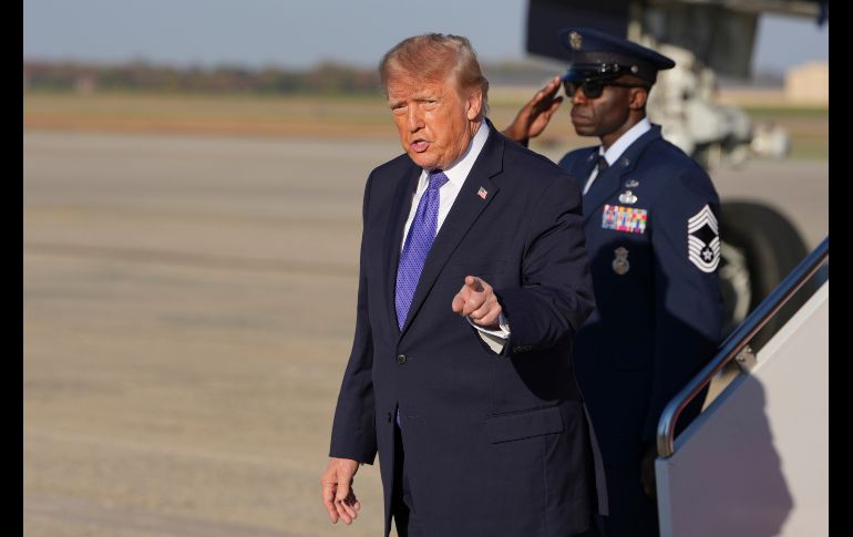 Donald Trump protagonizó un nuevo episodio incómodo con la prensa, a quien no deja de insultar. AP/A. Brandon