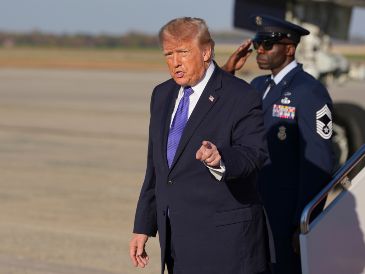 Donald Trump protagonizó un nuevo episodio incómodo con la prensa, a quien no deja de insultar. AP/A. Brandon
