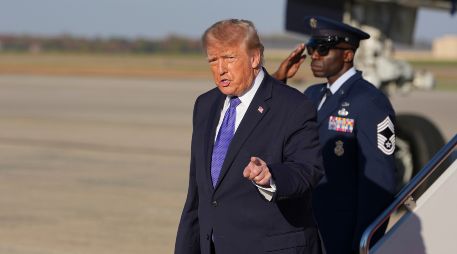 Donald Trump protagonizó un nuevo episodio incómodo con la prensa, a quien no deja de insultar. AP/A. Brandon