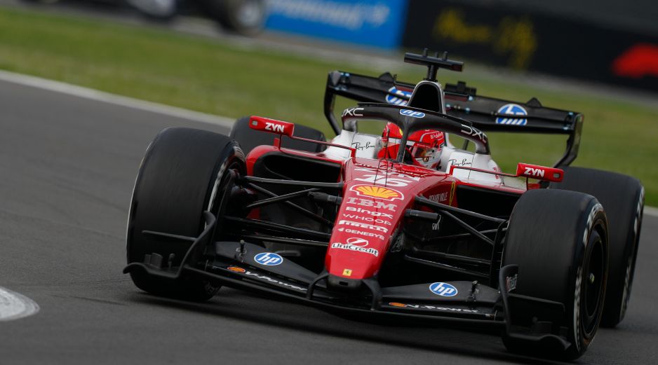 Charles Leclerc, durante la primera práctica libre del GP de México 2026. EFE / I. Esquivel