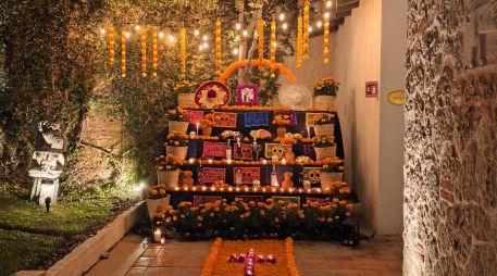 Con la cena maridaje “A la luz de las velas” inicia el “Festival de Catrinas” en el Hotel Quinta Real. ESPECIAL/X. MARTÍNEZ.