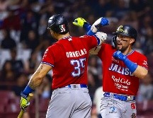 Tirso Ornelas conectó hit para impulsar a su hermano Julián al home y que los Charros ganaran el juego. CORTESÍA/Charros de Jalisco