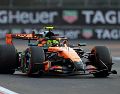 El piloto de McLaren, Lando Norris, registró un tiempo de 1:17.600 minutos. EFE / M. Guzmán