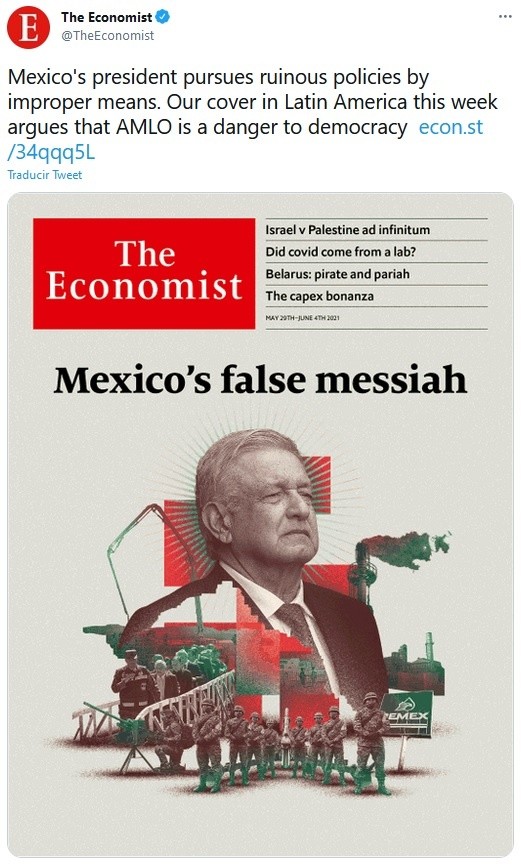 The Economist dedica su portada a AMLO y lo llama "El Falso Mesías" | El  Informador