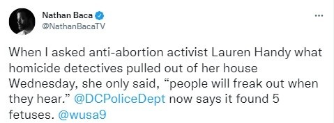 Encuentran 5 fetos en casa de antiaborto