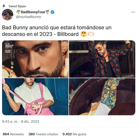 TWITTER / @tourbadbunny