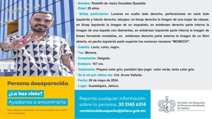  ESPECIAL/ Comisión de Búsqueda de Personas del Estado de Jalisco.