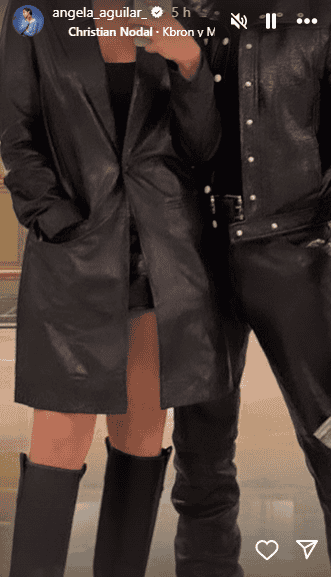 Ángela Aguilar compartió su primera foto junto a Christian Nodal. INSTAGRAM/ angela_aguilar_&nbsp;