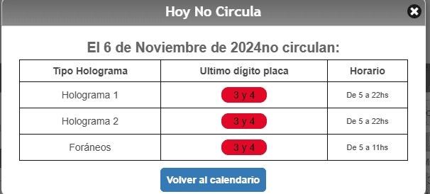 &nbsp; Estos autos son los que deberán descansar mañana. CORTESÍA /Hoy No Circula.    
