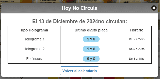  Estos autos son los que deberán descansar mañana. CORTESÍA /Hoy No Circula.