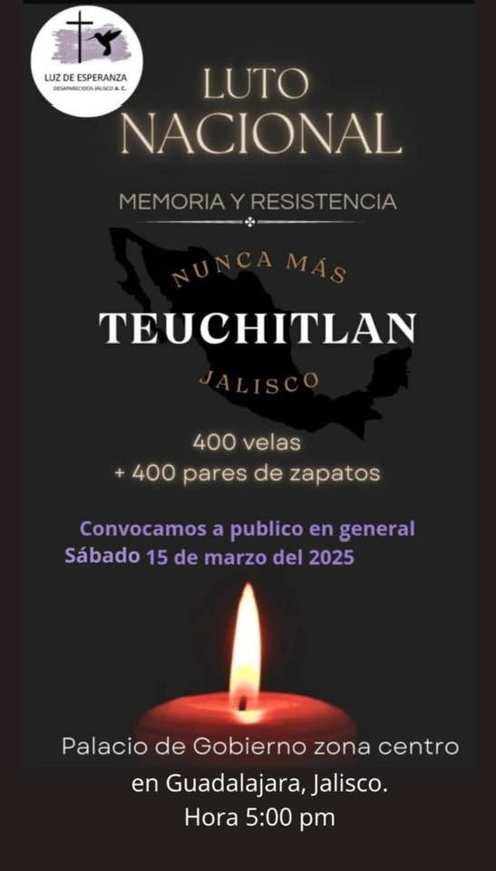 ESPECIAL/ FACEBOOK/ Colectivo Luz de Esperanza, Jalisco.