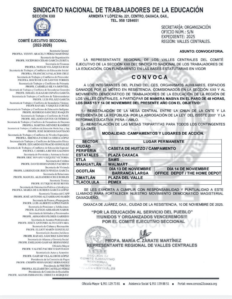 &nbsp;Docentes de todo el país atenderán el llamado de la CNTE a participar en un paro nacional. ESPECIAL 