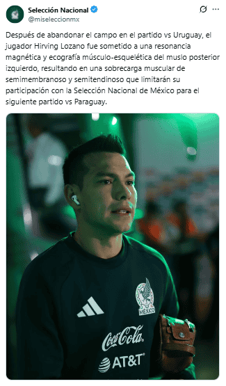 X / @miseleccionmx&nbsp;