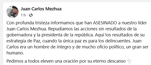 Su fallecimiento fue reportado en redes sociales. ESPECIAL&nbsp;