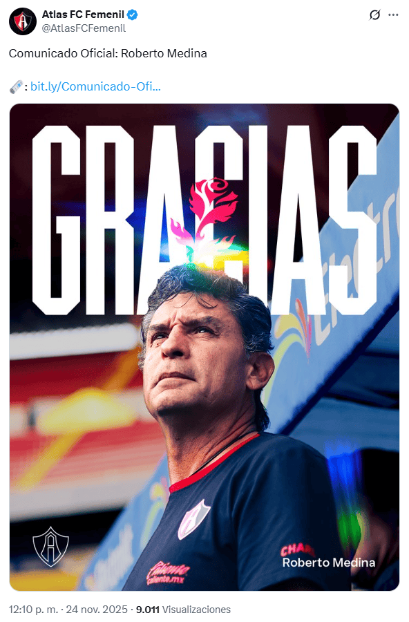 X / @AtlasFCFemenil&nbsp;