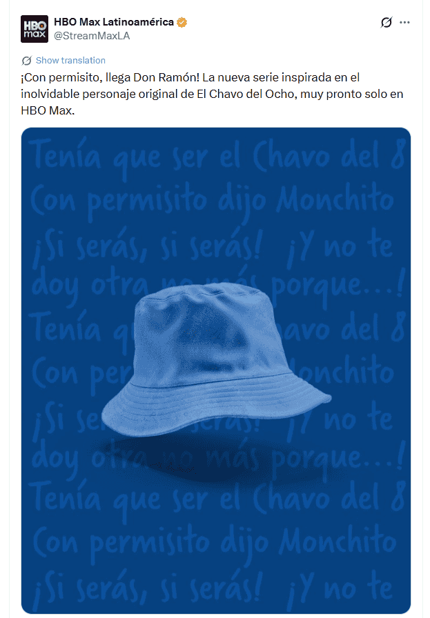 Los fans celebran el regreso de Don Ramón a la televisión con HBO Max. X/@StreamMaxLA/Captura de pantalla