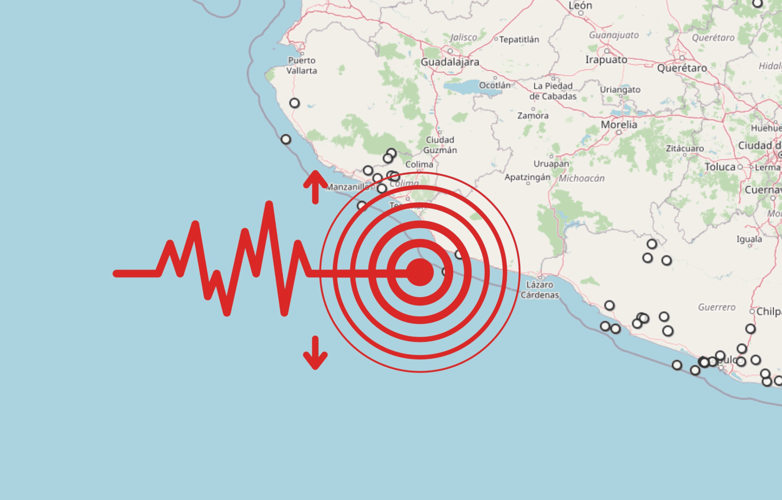  Sismo en Colima. ESPECIAL / SSN