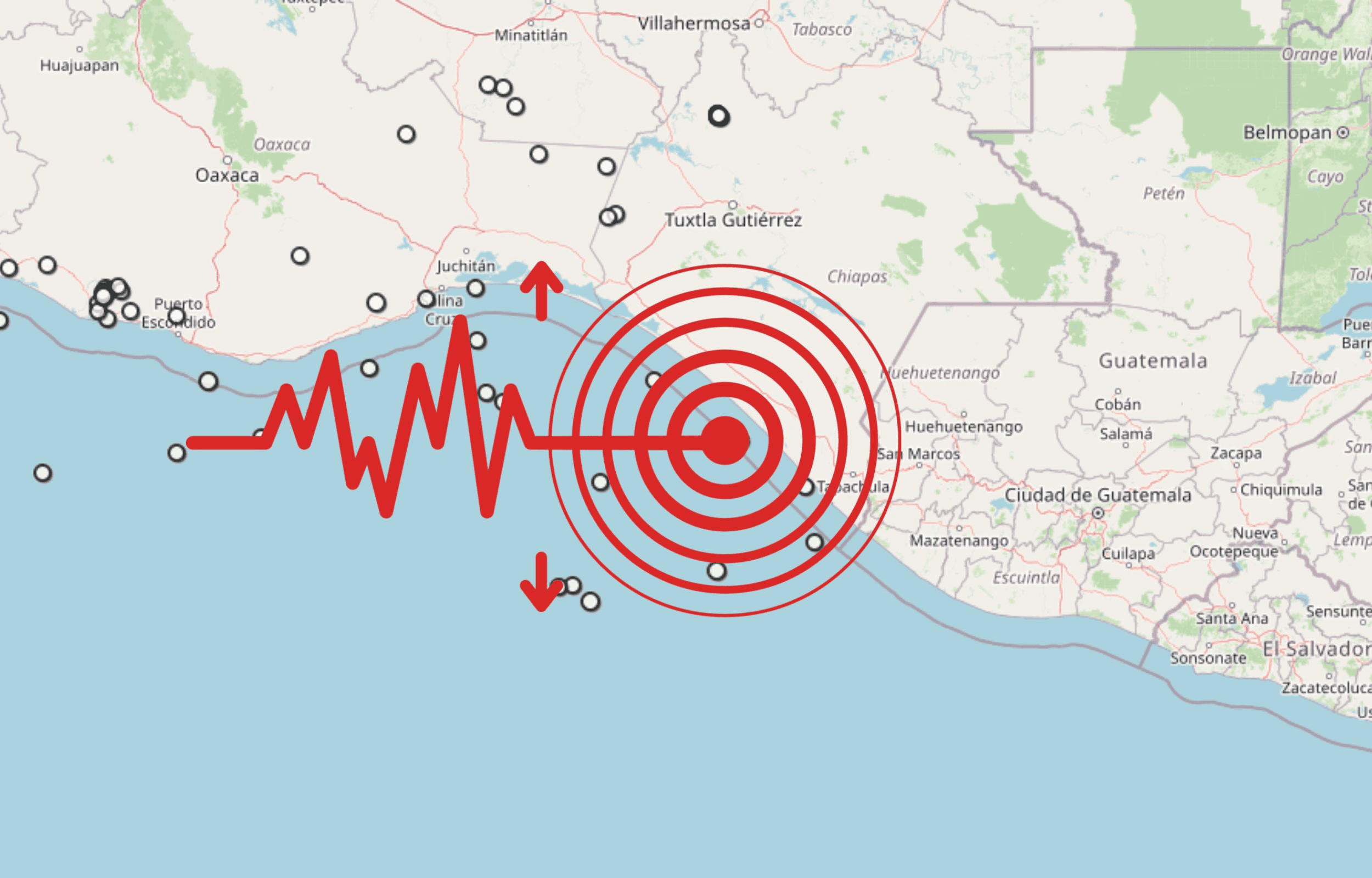  Sismo en Chiapas. ESPECIAL / SSN