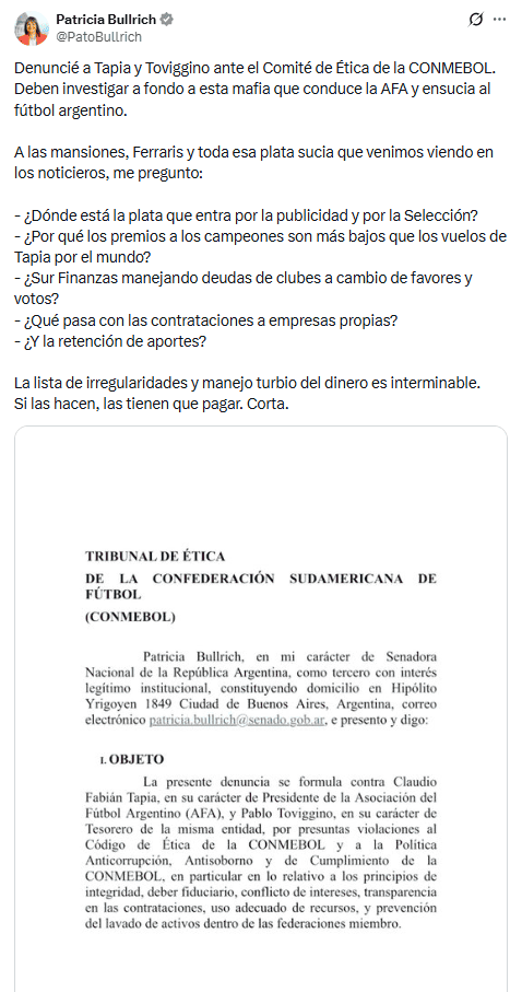 X / @PatoBullrich&nbsp;