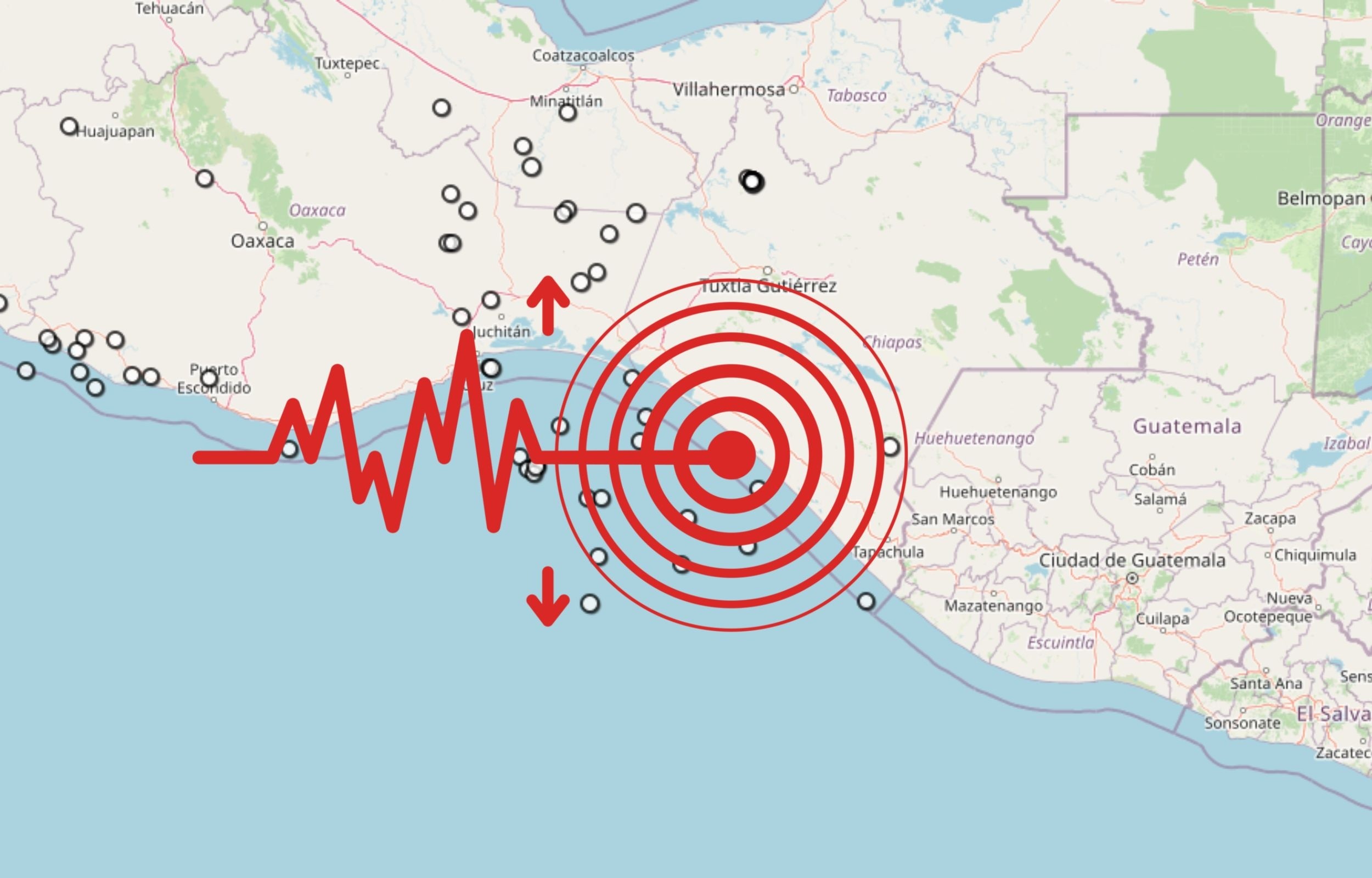 &nbsp;Sismo en Chiapas. ESPECIAL / SSN