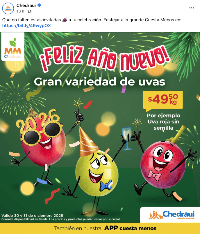 &nbsp;FACEBOOK / CHEDRAUI