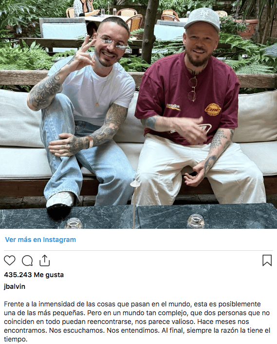 &nbsp;INSTAGRAM / J BALVIN