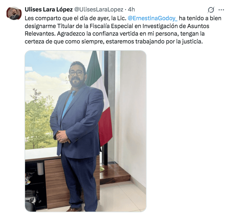 X /&nbsp;@UlisesLaraLopez