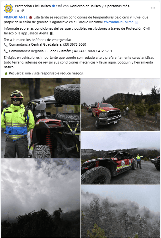 FACEBOOK / Protección Civil Jalisco&nbsp;