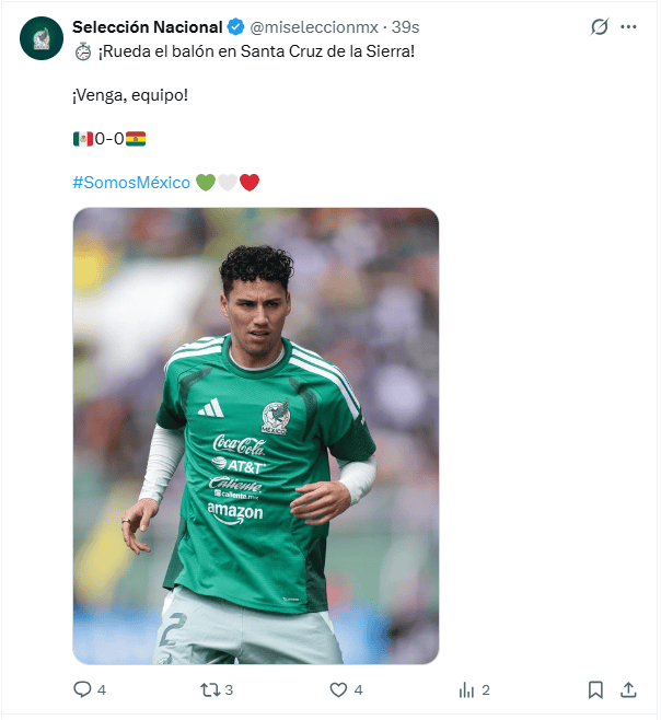 &nbsp;X / @miseleccionmx