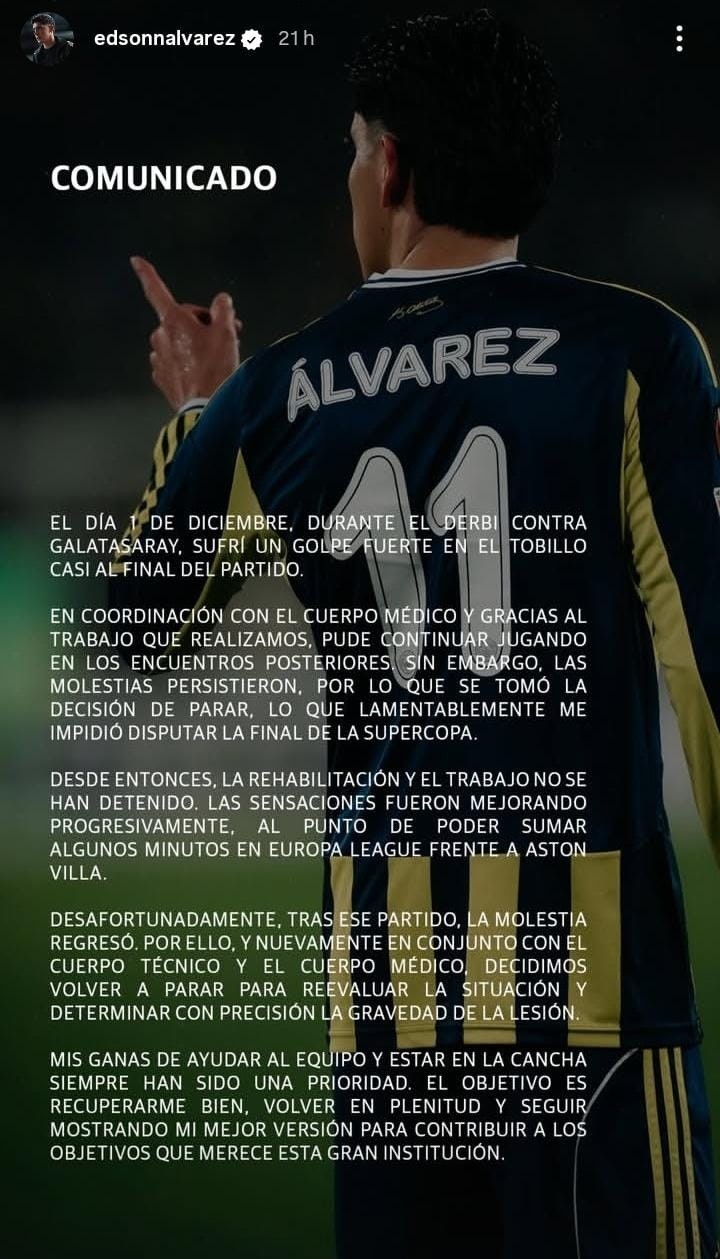 &nbsp;Comunicado oficial del capitán de la Selección Mexicana. IG / @edsonalvarez
