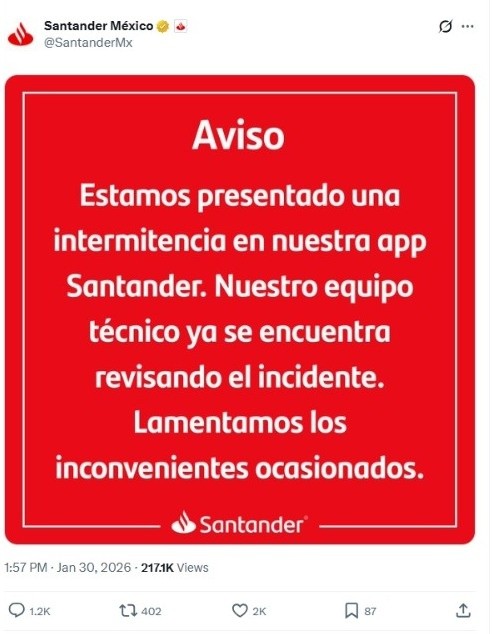 &nbsp;X/@SantanderMx
