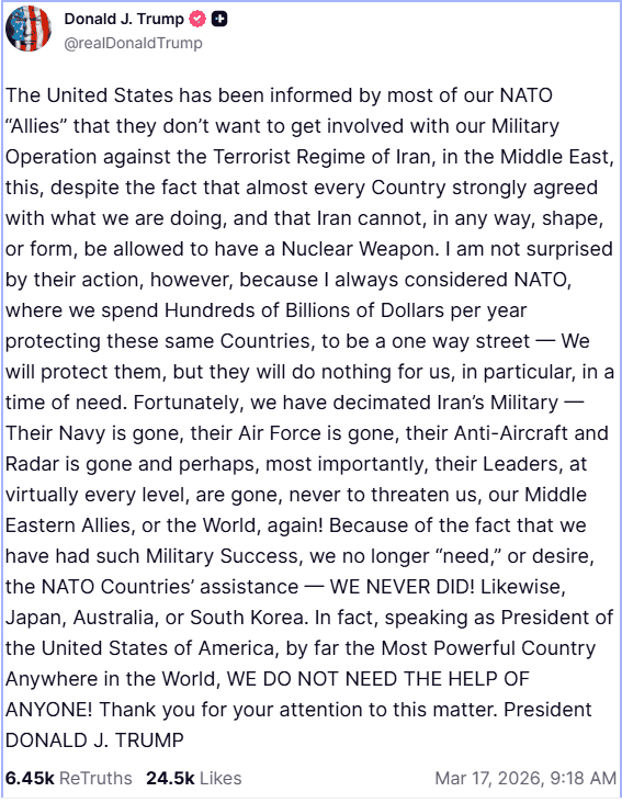 &nbsp;ESPECIAL / Truth Social