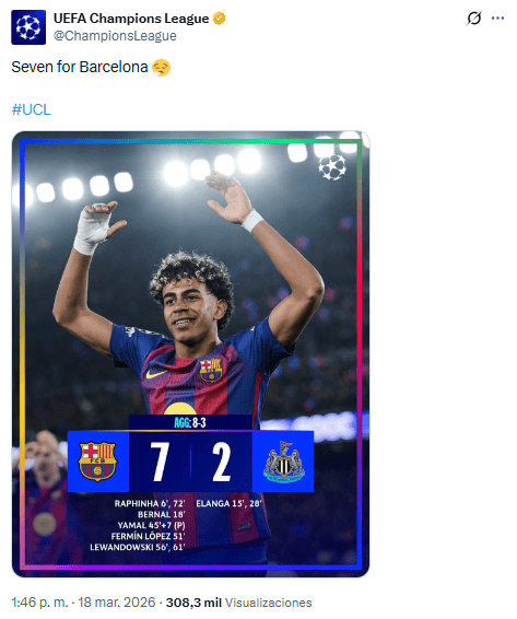 X / @ChampionsLeague&nbsp;