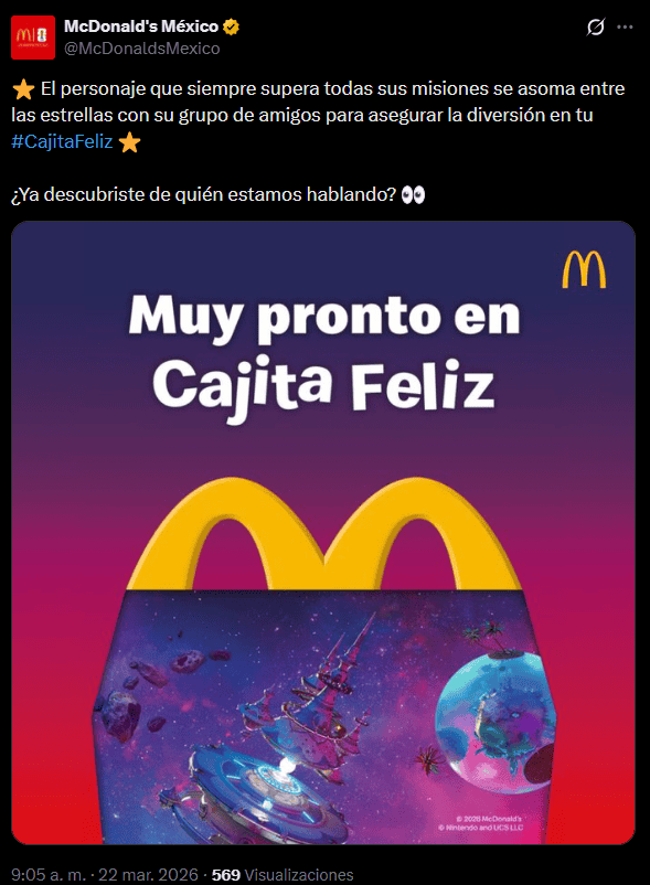 &nbsp;X/ @McDonaldsMexico.