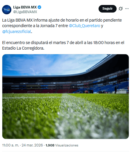 X / @LigaBBVAMX&nbsp;