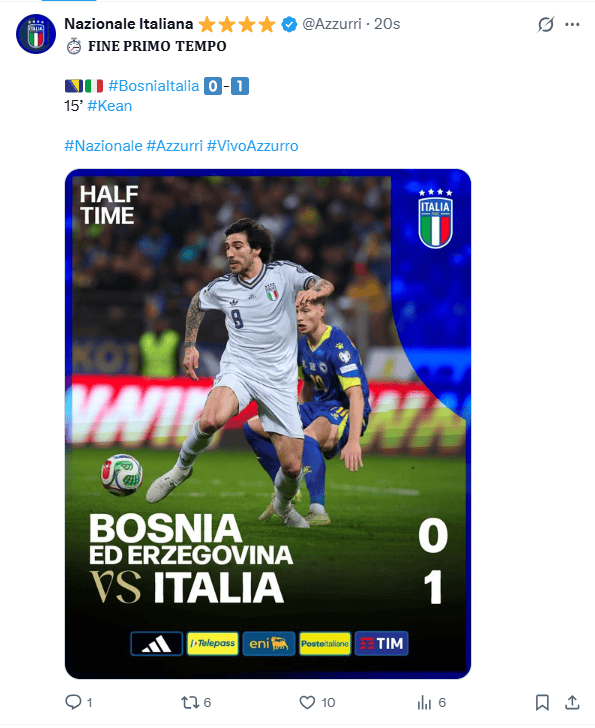 &nbsp;X / @Azzurri