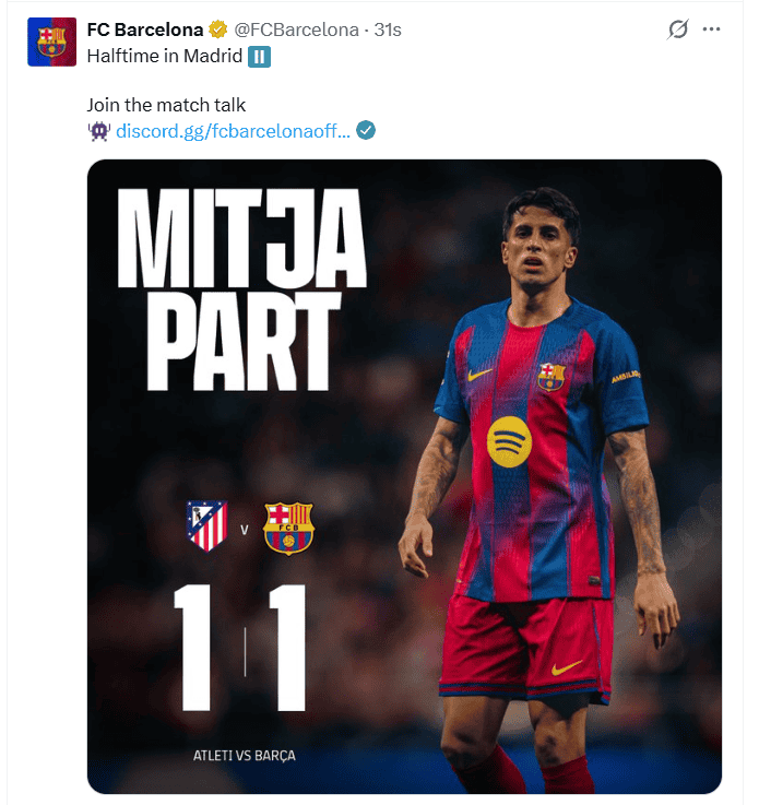 &nbsp;X / @FCBarcelona