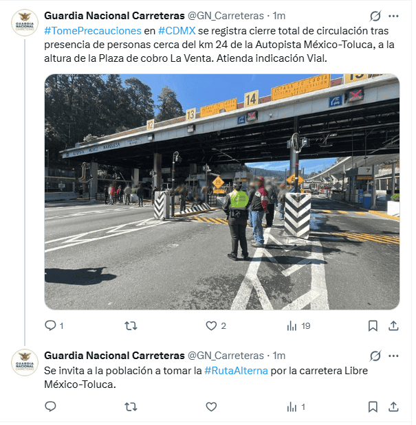 &nbsp;X / @GN_Carreteras