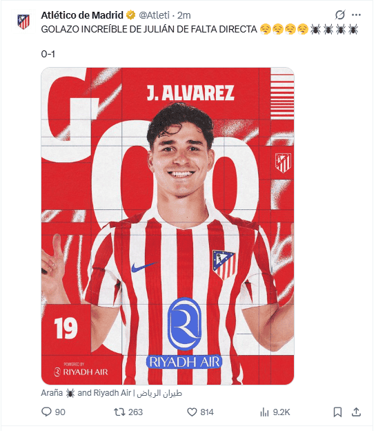 &nbsp;X / @Atleti