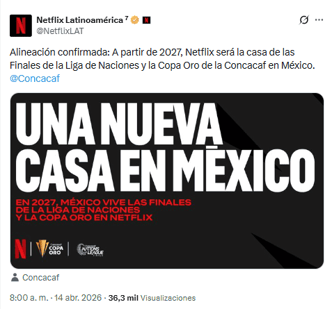 X / @NetflixLAT&nbsp;