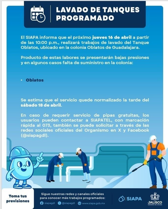 &nbsp;CORTESÍA/ Servicios de Agua Potable y Alcantarillado