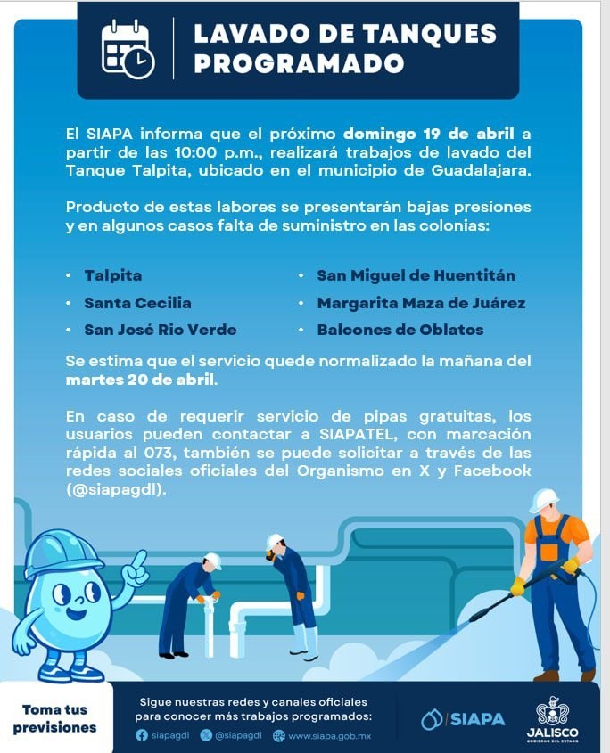 CORTESÍA/ Servicios de Agua Potable y Alcantarillado.&nbsp;